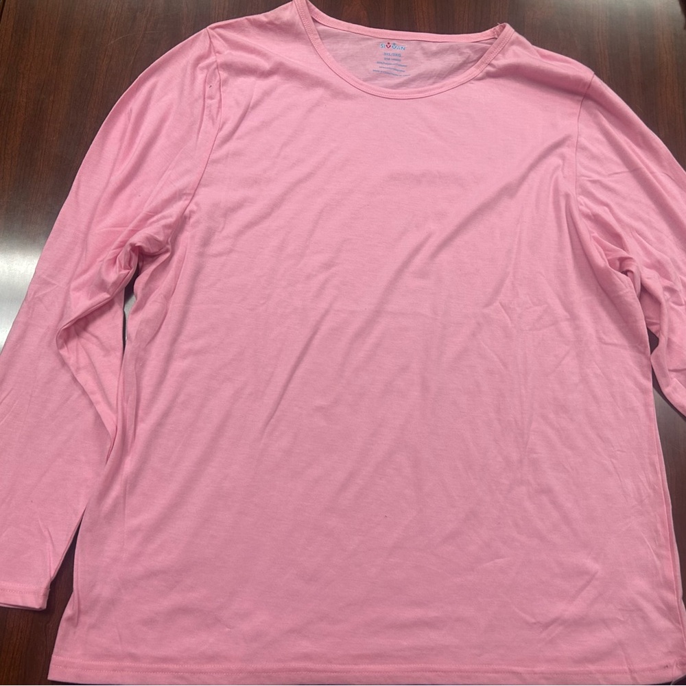 Sivvan Size 3X Pink Classic Fit Long Sleeve Shirt New With Tags